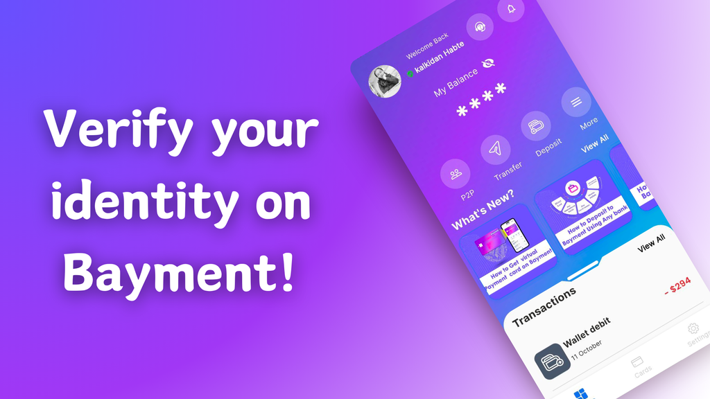 Very simple steps to verify your identity(KYC) on Bayment - Cover Image